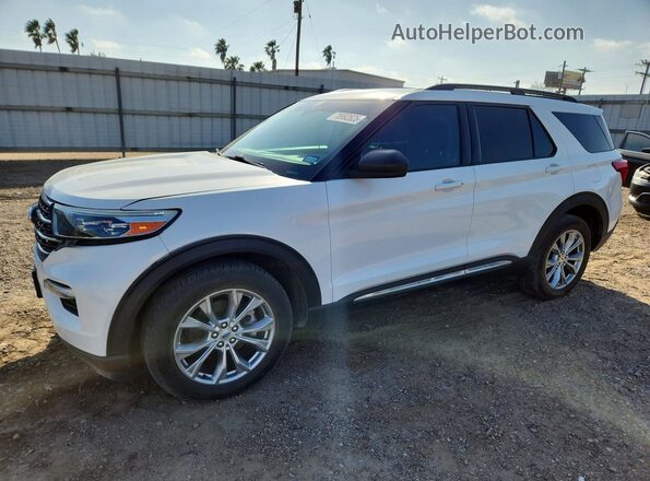 1FMSK8DH3MGA72515 2021 FORD FORD EXPLORER Белый Передняя левая четверть