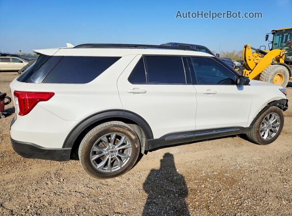 1FMSK8DH3MGA72515 2021 FORD FORD EXPLORER Белый Задняя правая четверть