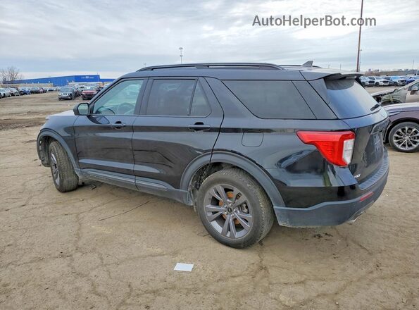 1FMSK8DH3MGC10652 2021 FORD EXPLORER Черный Задняя левая четверть