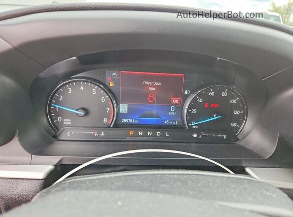 1FMSK8DH3NGA20125 2022 FORD EXPLORER Silver Вид щитка приладів