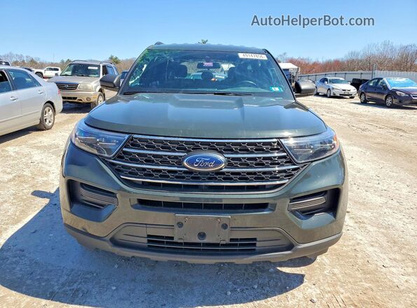 1FMSK8DH3NGC44480 2022 FORD EXPLORER Green Front view