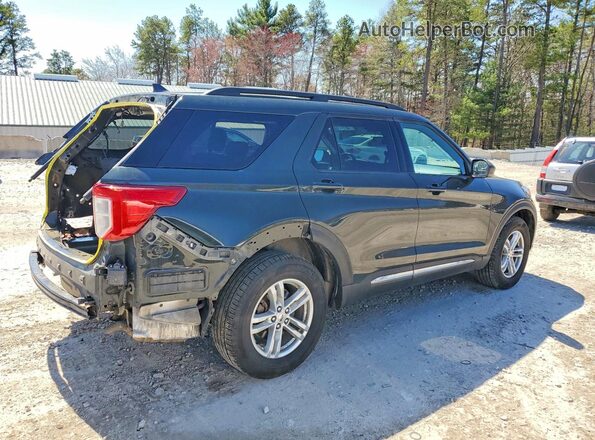 1FMSK8DH3NGC44480 2022 FORD EXPLORER Green Rear right