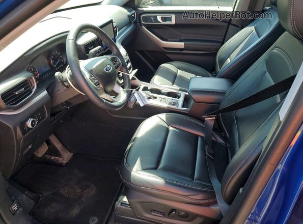 1FMSK8DH3PGA37381 2023 FORD EXPLORER Blue Widok wnętrza z przodu
