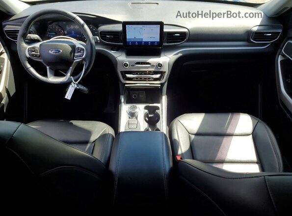 1FMSK8DH3PGA37381 2023 FORD EXPLORER Blue Widok deski rozdzielczej