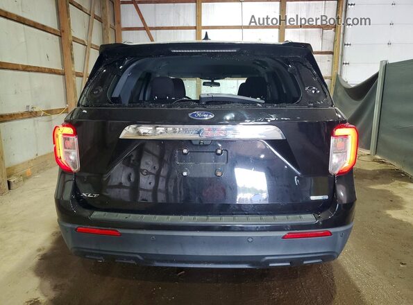 1FMSK8DH4LGD14338 2020 FORD EXPLORER Черный Вид сзади
