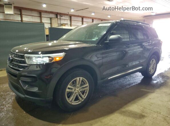 1FMSK8DH4LGD14338 2020 FORD EXPLORER Черный Передняя левая четверть