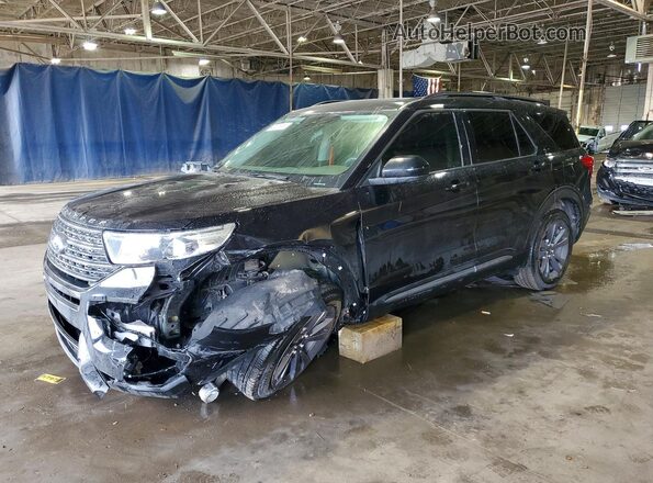 1FMSK8DH4RGA19149 2024 FORD EXPLORER Черный Передняя левая четверть