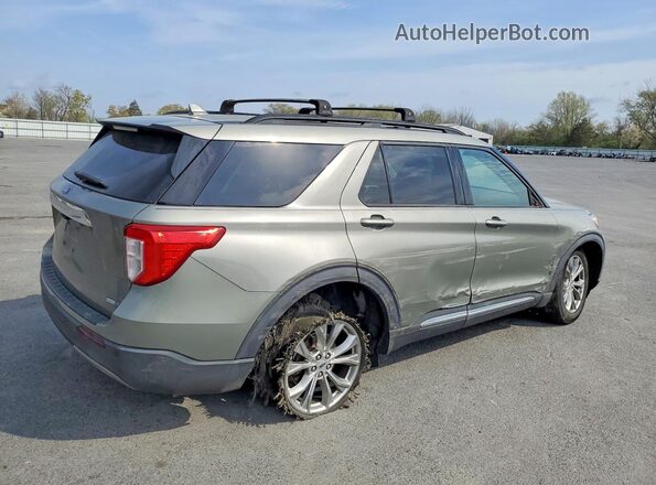 1FMSK8DH5LGA57576 2020 FORD FORD EXPLORER Зеленый Задняя правая четверть