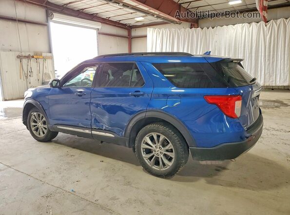 1FMSK8DH5LGA87824 2020 FORD EXPLORER Синий Задняя левая четверть