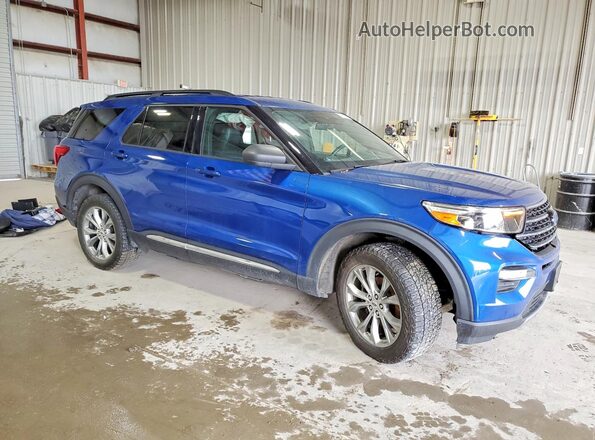 1FMSK8DH5LGA87824 2020 FORD EXPLORER Синий Передняя правая четверть
