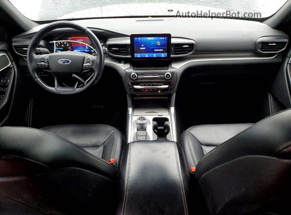 1FMSK8DH5LGC08478 2020 FORD EXPLORER Черный Вид панели приборов