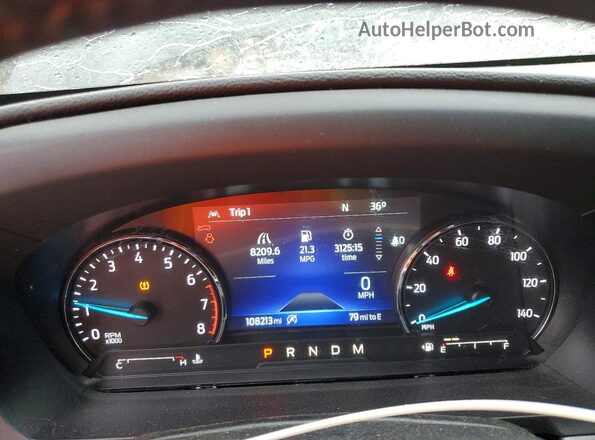 1FMSK8DH5LGC08478 2020 FORD EXPLORER Черный Вид щитка приборов