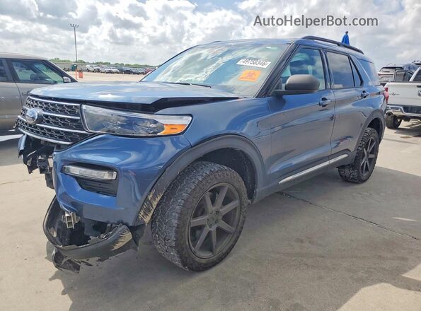 1FMSK8DH5LGC12563 2020 FORD FORD EXPLORER Blue Front left