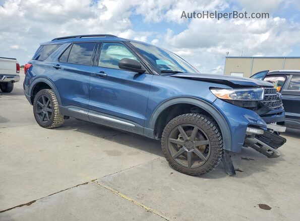 1FMSK8DH5LGC12563 2020 FORD FORD EXPLORER Blue Front right
