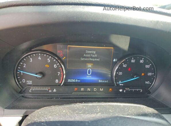 1FMSK8DH5LGC12563 2020 FORD FORD EXPLORER Blue Instrument cluster view
