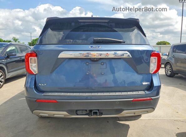 1FMSK8DH5LGC12563 2020 FORD FORD EXPLORER Blue Rear view