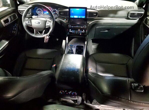 1FMSK8DH5LGC27340 2020 FORD EXPLORER Black Widok deski rozdzielczej