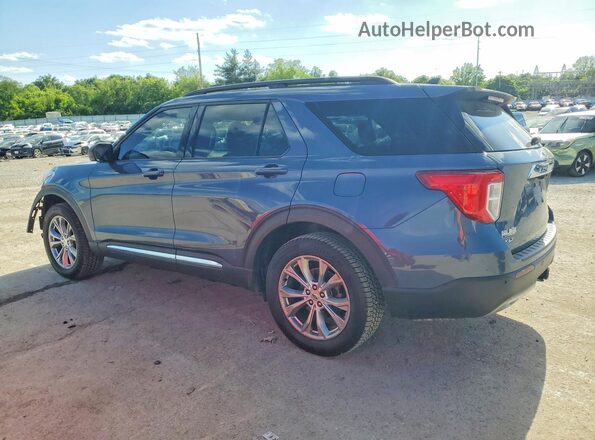 1FMSK8DH5MGA23297 2021 FORD EXPLORER Синий Задняя левая четверть