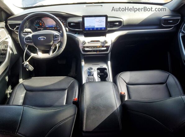 1FMSK8DH5MGA23297 2021 FORD EXPLORER Синий Вид панели приборов
