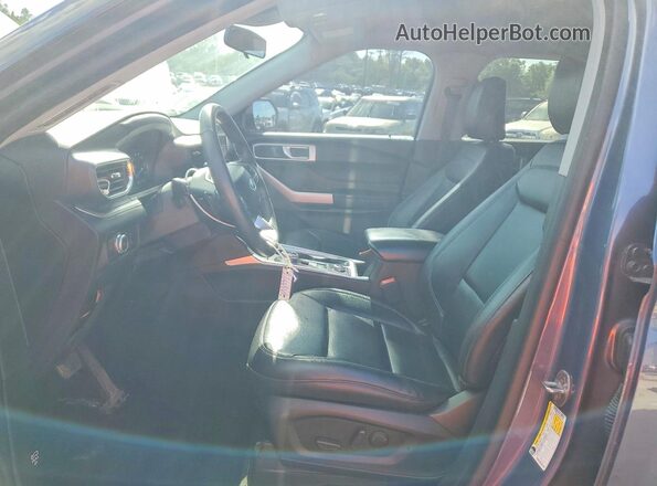 1FMSK8DH5MGA23297 2021 FORD EXPLORER Синий Вид салона спереди