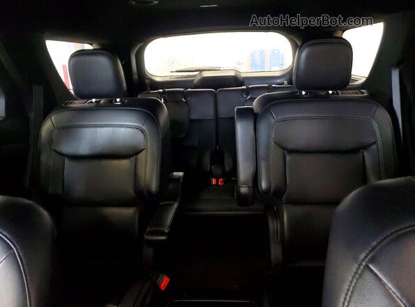 1FMSK8DH6LGA69204 2020 FORD EXPLORER Black უკანა სავარძლების ხედი