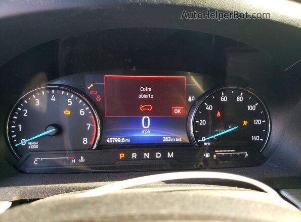 1FMSK8DH6LGA99402 2020 FORD EXPLORER Белый Вид щитка приборов