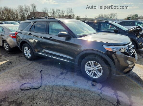 1FMSK8DH6LGC39867 2020 FORD EXPLORER Черный Передняя правая четверть