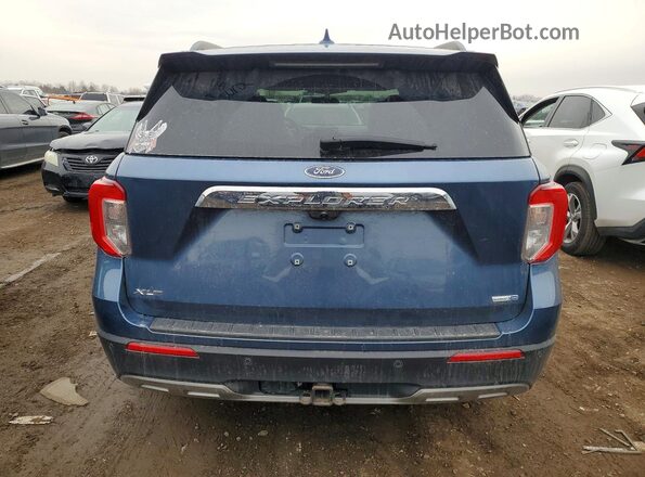 1FMSK8DH6LGC42932 2020 FORD FORD EXPLORER Blue უკანა ხედი