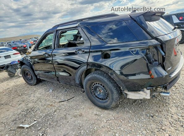 1FMSK8DH6MGC40101 2021 FORD EXPLORER Black Trasero izquierdo