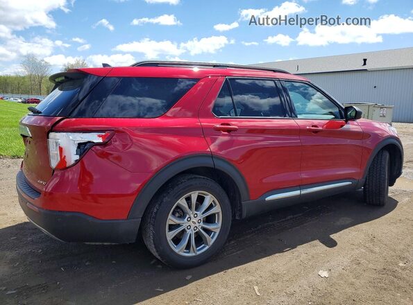 1FMSK8DH6NGA73076 2022 FORD EXPLORER Red Tył prawy
