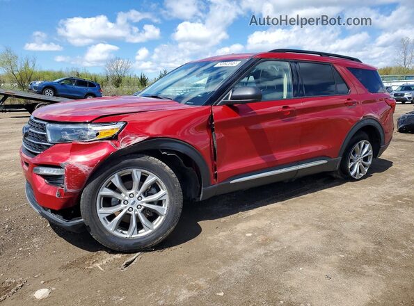 1FMSK8DH6NGA73076 2022 FORD EXPLORER Red Przód lewy