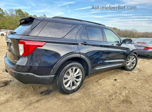 1FMSK8DH7MGA00779 2021 FORD FORD EXPLORER Черный Задняя правая четверть