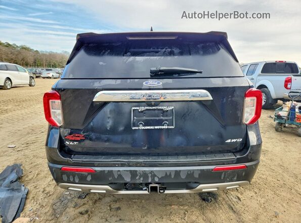 1FMSK8DH7MGA00779 2021 FORD FORD EXPLORER Черный Вид сзади