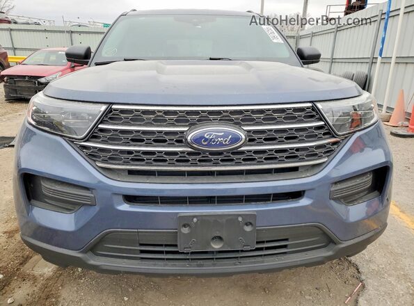 1FMSK8DH7MGA61761 2021 FORD EXPLORER Blue Vista frontal