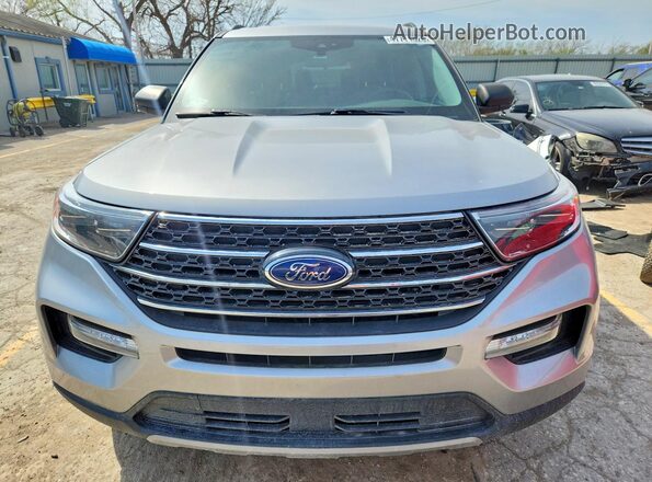 1FMSK8DH7MGC01887 2021 FORD EXPLORER Серебряный Вид спереди