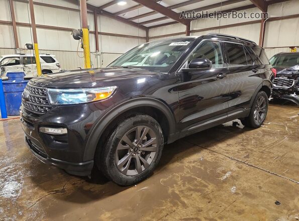 1FMSK8DH7NGA91313 2022 FORD EXPLORER Черный Передняя левая четверть