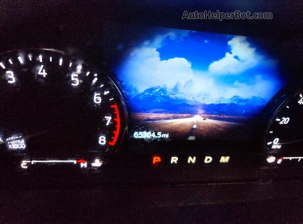 1FMSK8DH8LGC78105 2020 FORD EXPLORER White Instrument cluster view