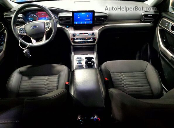 1FMSK8DH8MGA55385 2021 FORD EXPLORER Blue Առջևի վահանակի տեսք