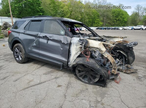 1FMSK8DH8NGA55503 2022 FORD EXPLORER Серый Передняя правая четверть