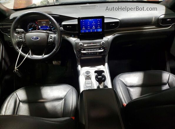 1FMSK8DH9LGA24287 2020 FORD EXPLORER Бордовый Вид панели приборов