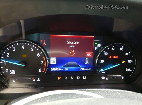 1FMSK8DH9LGA24287 2020 FORD EXPLORER Бордовый Вид щитка приборов