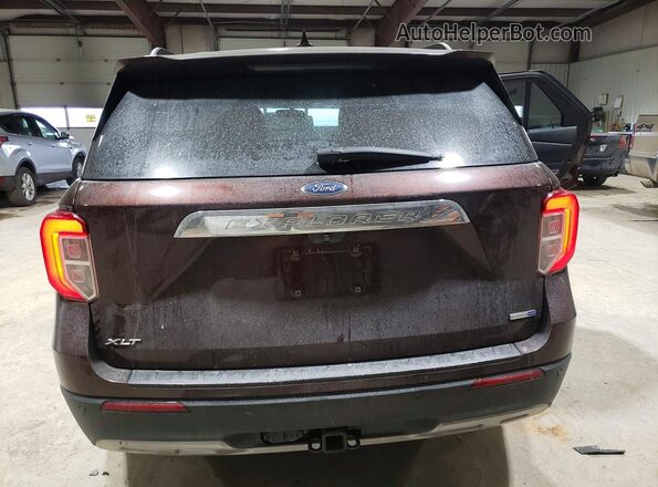 1FMSK8DH9LGA24287 2020 FORD EXPLORER Бордовый Вид сзади