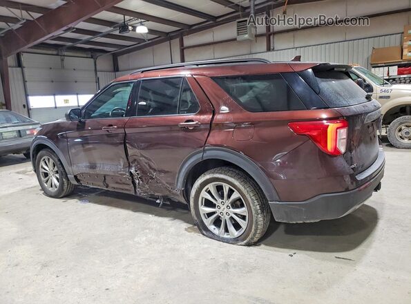 1FMSK8DH9LGA24287 2020 FORD EXPLORER Бордовый Задняя левая четверть