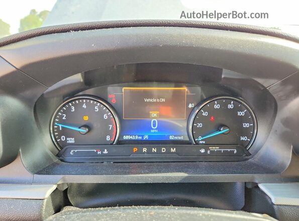 1FMSK8DH9LGC00805 2020 FORD EXPLORER Серебряный Вид щитка приборов