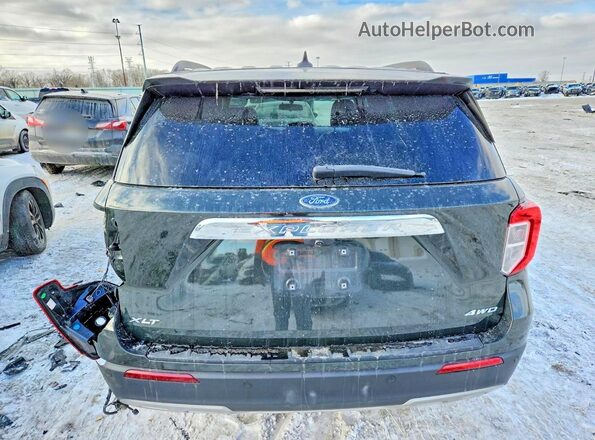 1FMSK8DH9NGC04100 2022 FORD EXPLORER Green Rear view