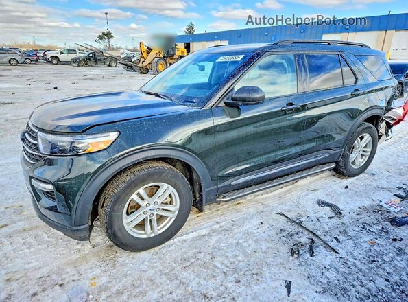 1FMSK8DH9NGC04100 2022 FORD EXPLORER Green Front left
