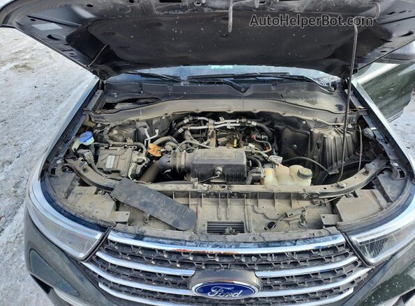 1FMSK8DH9NGC04100 2022 FORD EXPLORER Green Engine compartment view