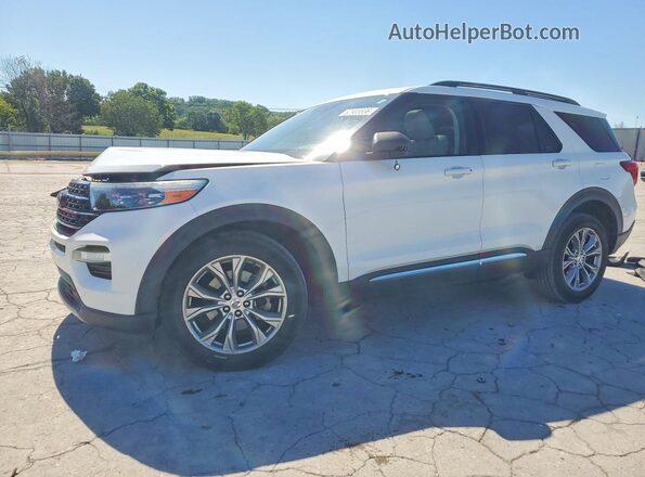 1FMSK8DHXLGA34116 2020 FORD EXPLORER Белый Передняя левая четверть