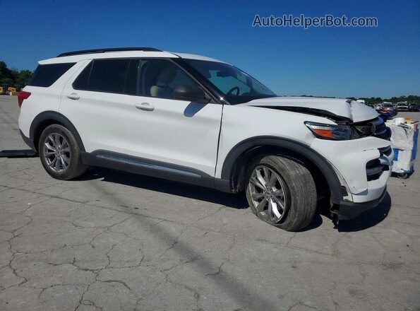 1FMSK8DHXLGA34116 2020 FORD EXPLORER Белый Передняя правая четверть