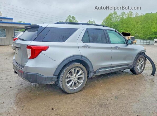1FMSK8DHXLGB49833 2020 FORD EXPLORER Серебряный Задняя правая четверть